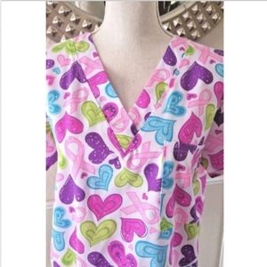 Nurse Scrub Top Size S